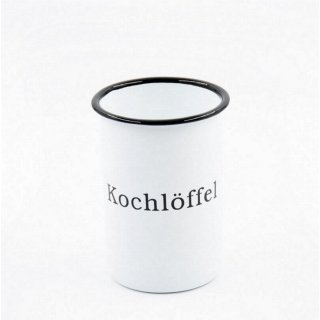 Kochlöffel Topf, Löffel Töpfchen, Küchen Becher, Emaille...