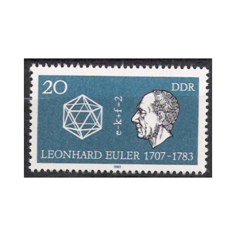 DDR Nr.2825 ** Leonhard Euler 1983, postfrisch