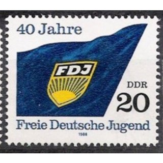 DDR Nr.3002 ** 40 Jahre FDJ 1986, postfrisch