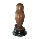 Bronzefigur, Bronze Skulptur, Tierskulptur, Die kluge Eule von Milo