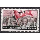 DDR Nr.452 ** Weltgewerkschaftsbund WGB 1955, postfrisch
