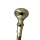 Spazierstock, Vintage Gehstock mit silbernem Knauf Spiralförmiger brauner Schuss