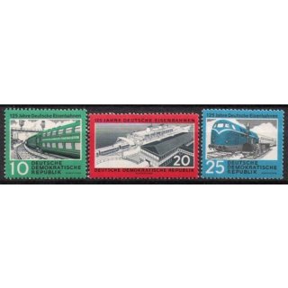 DDR Nr.804/06 ** 125 Jahre Eisenbahn 1960, postfrisch