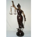 Bronze Skulptur, Bronze, XXL Bronzefigur Justizia Göttin der Gerechtigkeit 85 cm