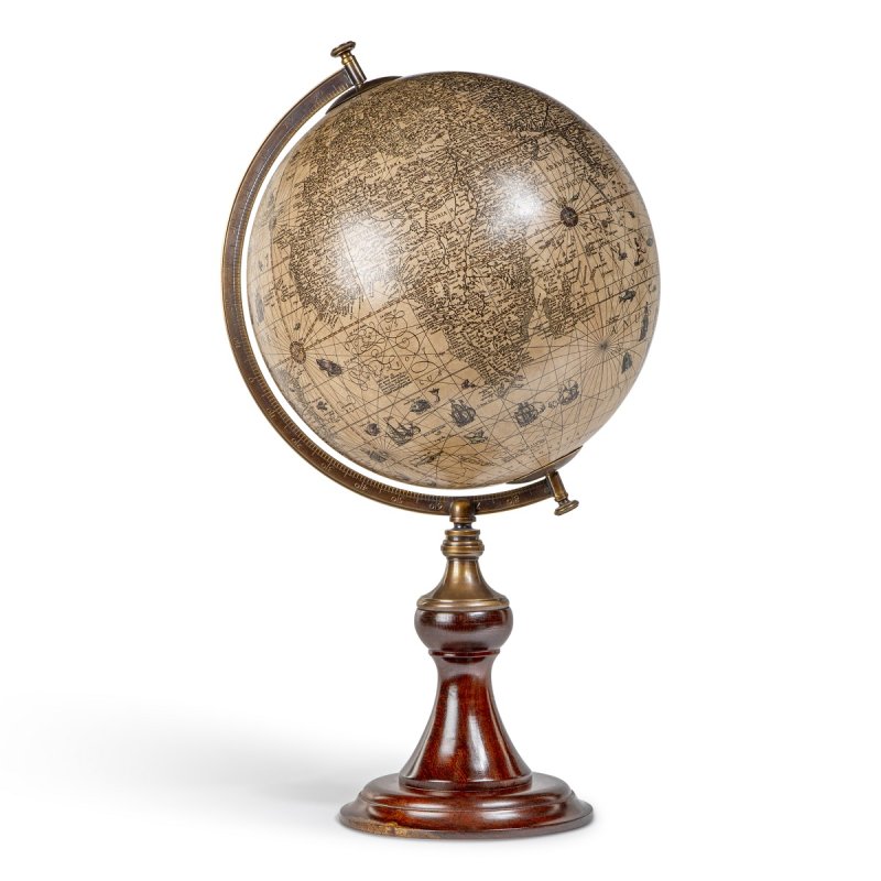 Globus Modell, Großer Tischglobus, Nostalgie Globus nach Hendrik Hondius 1627