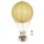 Modell Ballon Gelb-Weiß, Historischer XL Gasballon mit großer Gondel, 32 cm