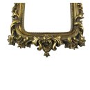 Spiegel, Wandspiegel im Barockstil mit Rocaillien, Goldfarben antik