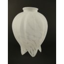 Lampenschirm Tullipano mit milchig weißen Pulver Einschmeltzungen 16 cm