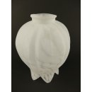Lampenschirm Tullipano mit milchig weißen Pulver Einschmeltzungen 16 cm