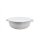 Emaille Bauernschüssel mit Deckel, Schüssel, Suppenschüssel Weiß 20 cm.