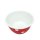 Emaille Schüssel, Salatschüssel, Müsli Schale, Dekor Tupfen Rot Weiß 14 cm