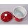Emaille Gewürzbord, Wandbord, Küchen Wandhänger mit 3 Behälter Tupfen Rot Weiß