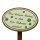 Kräuterschild, Beetstecker, Gartenstecker Emaille lustiger Spruch Erdspieß 50 cm