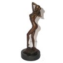 Bronze-Skulptur, Erotische Bronzefigur Erwachen, Akt Figur sign. Milo