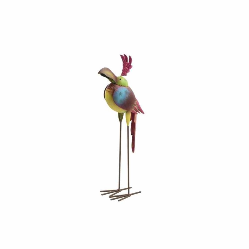 Garten Figur Vogel, lustige Gartenfigur im Landhaus Stil, Paradiesvogel