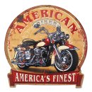 Blechschild, Reklameschild America`s Finest Biker,...