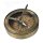 Sundial Kompass, Maritimer Magnetkompass in Messing massiv und brüniert