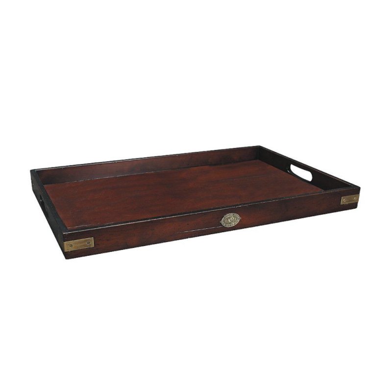 old British Butlers Tray aus edlem Holz Victorianisches Butler Tablett 