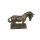 Pferd, Pferdeskulptur, Große Pferdefigur in Bronzeoptik, Resin 32 cm