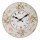 Wanduhr, Vintage Küchenuhr Rosen in Pastell, leise Uhr mit Rosenblüten Ø 28 cm