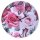Rosen Wanduhr, Landhaus Uhr mit großen Rosenblüten 34 cm
