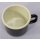 Emaille Tasse, Henkelbecher, Kaffeetasse, Outdoor Becher Schwarz Creme 8 cm