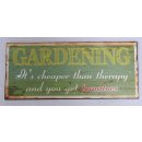 Blechschild, Reklameschild, Gardening, Garten Wandschild...