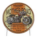 Blechschild, Reklameschild, Mother Road, Motorcycle Motorrad Wandschild 50x40 cm