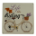 Blechschild, Reklameschild, Fahrrad und Lavendel, Garten Wandschild 30x30 cm
