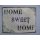 Blechschild, Reklameschild, Home Sweet Home, Kneipen Wandschild 25x33 cm