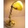Bankerlampe, Tischlampe, Art Deko Messing Schreibtisch Lampe, Büro Leuchte Gelb