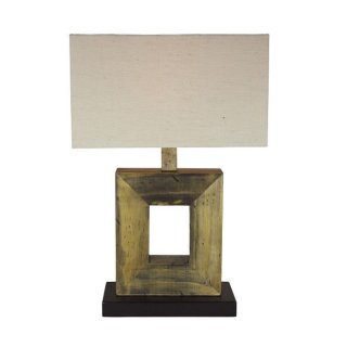 Tischlampe, Schreibtischlampe, Lampe Fine Art aus alten Paletten Holz 52 cm