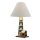 Tischlampe, Tischleuchte mit Leuchtturm, Maritime Schirm Lampe aus Metall