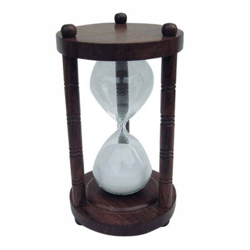 Sanduhr, Glasenuhr, maritime Stundenuhr, Große Holz Läuferuhr, 30 Minuten