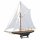 Historisch Regatta Segelyacht, Schiffsmodell, Gaffel Yacht mit drei Vorsegel