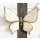 Schmetterling, Falter mit Muschel Einlagen, Wanddekorationim Landhausstil