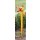 Gartenstecker Bunter lustiger Vogelkopf, Beetstecker aus farbigem Metall