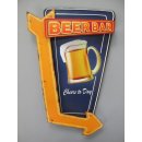 Blechschild, Reklameschild, Beer Bar Cheers Today,...