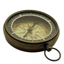 Kompass, maritimer Tischkompass, Kartentisch Kompass im Altmessinggehäuse