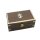 Holzbox, Matrosenkiste, Truhe im Maritim Stil mit Messing Intasien 18 cm