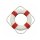 Rettungsring, Seenot Ring, maritime Dekoration Rot/Weiß Ø 20 cm