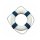 Rettungsring, Seenot Ring, maritime Dekoration Blau/Weiß Ø 20 cm