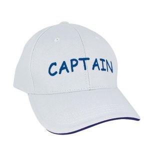 Navy Cap, Baseball Cap, Kapitäns Kappe, Mütze, Captain, Weiß