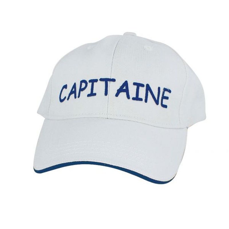 Navy Cap, Baseball Cap, Kapitäns Kappe, Mütze, Capitaine, Weiß