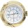 Wanduhr mit Tidenanzeige, Tidenuhr, Bullaugen Uhr aus Messing Ø 22 cm