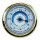 Tidenuhr, Schiffsuhr, Tide Uhr mit Design Zifferblatt im Messing Gehäuse Ø 10 cm