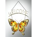 Wanddekoration Bunter Schmetterling Welcome,...