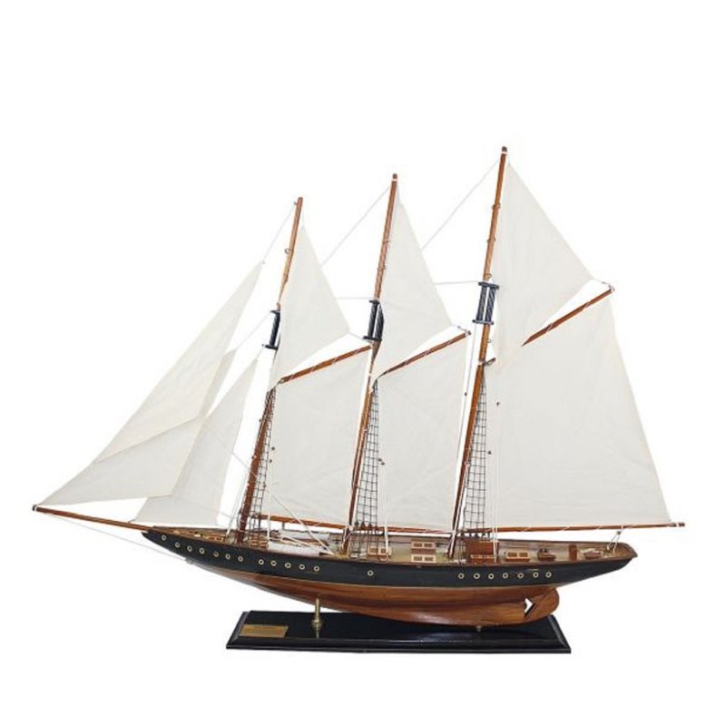 Segelschiff Atlantic, Rennschoner, Historischer 3-Mast-Schoner, Schiffs Modell