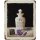 Blechschild Lavendel, Blumen Wandschild mit Parfüm Flasche Lavendelöl 25x20 cm