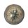 Kompass, Kartentisch-Kompass mit gewölbtem Deckelglas in edlem Altmessinggehäuse